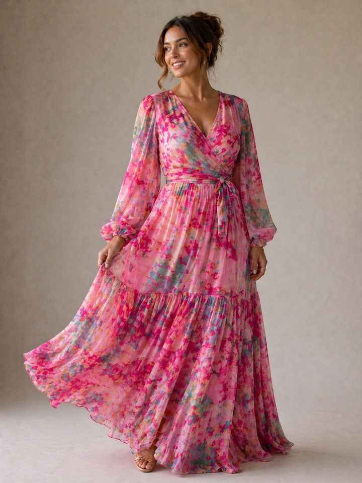 Emma | Wrap Dress with Floral Print
