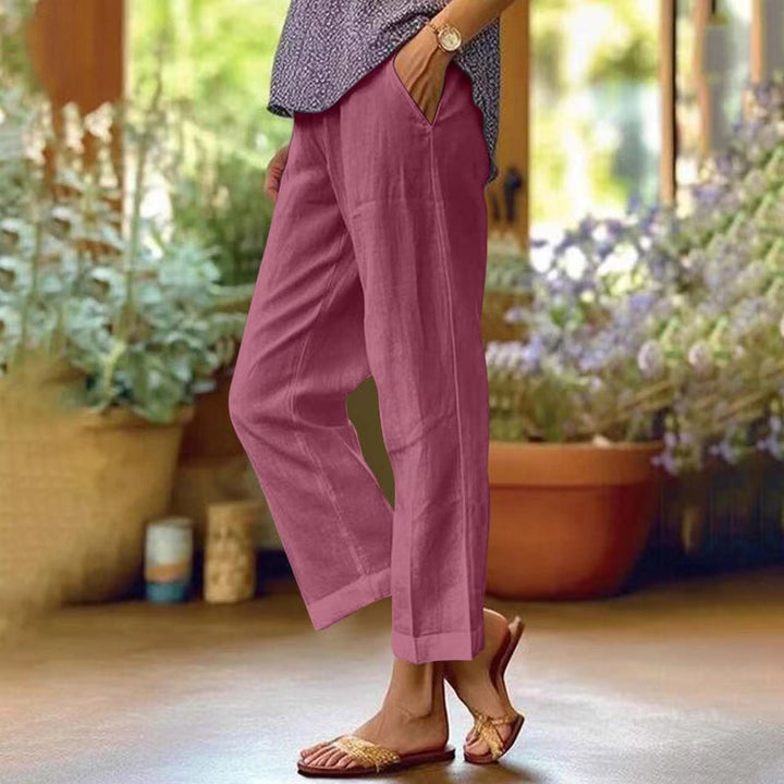 Sandara | Women's Relaxed Straight-Leg Trousers — Coastal Style
