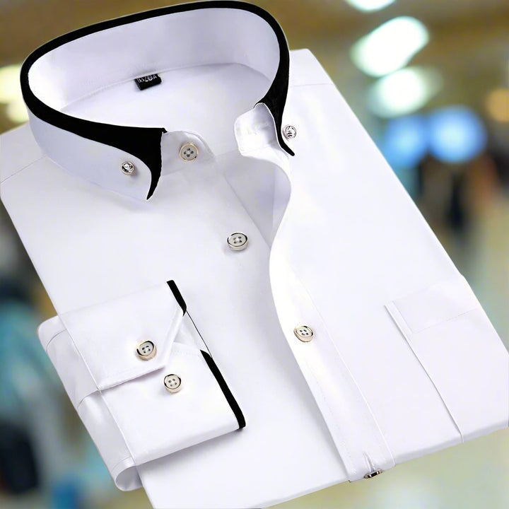 Ezra | Men's Classic Long-Sleeve Shirt — Dual-Tone