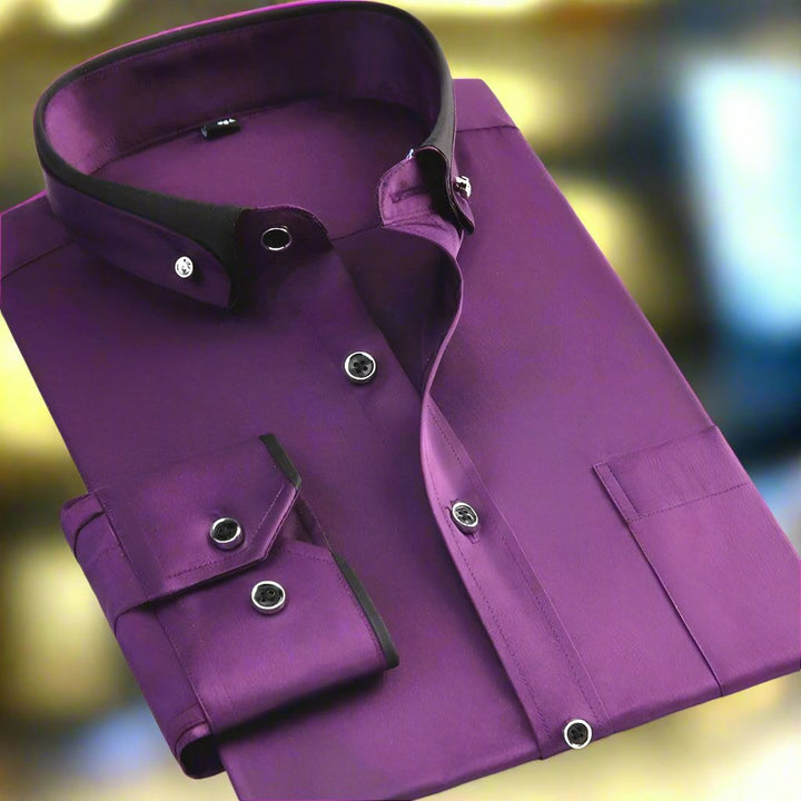 Ezra | Men's Classic Long-Sleeve Shirt — Dual-Tone
