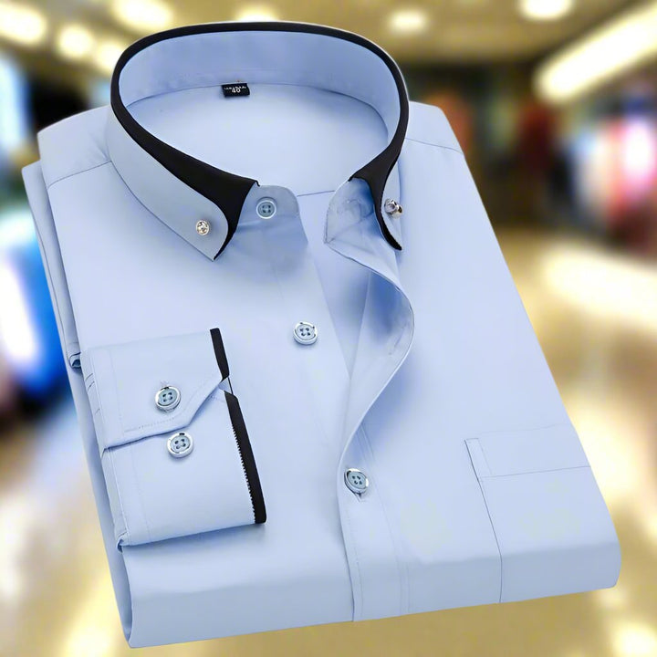Ezra | Men's Classic Long-Sleeve Shirt — Dual-Tone