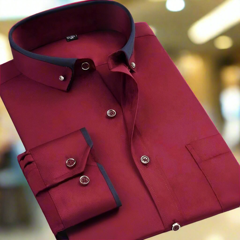 Ezra | Men's Classic Long-Sleeve Shirt — Dual-Tone