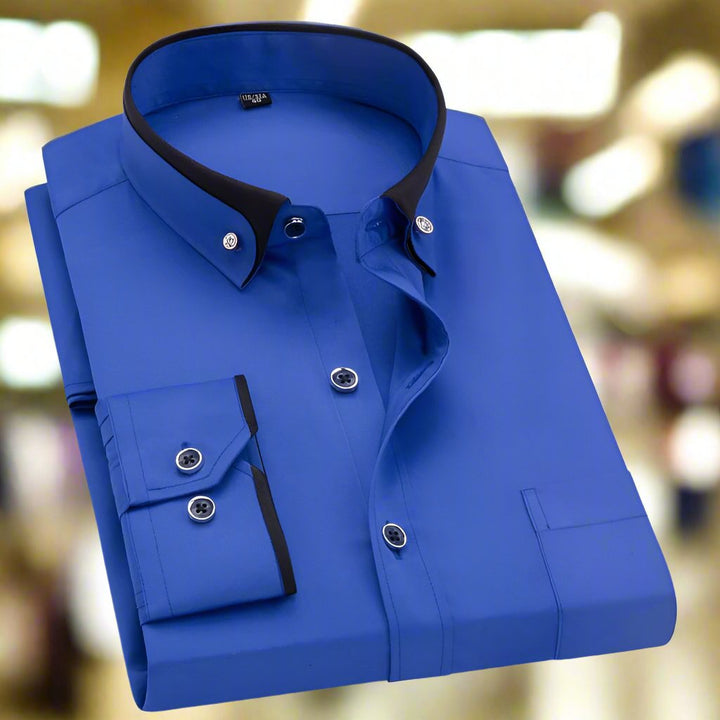 Ezra | Men's Classic Long-Sleeve Shirt — Dual-Tone