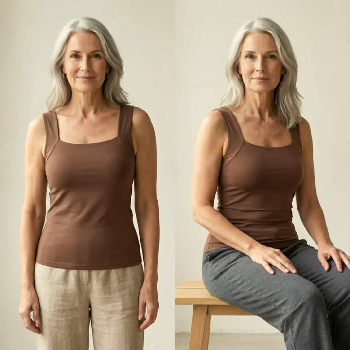 Roxanne | Women's Built-In Bra Tank Top — All-Day Support
