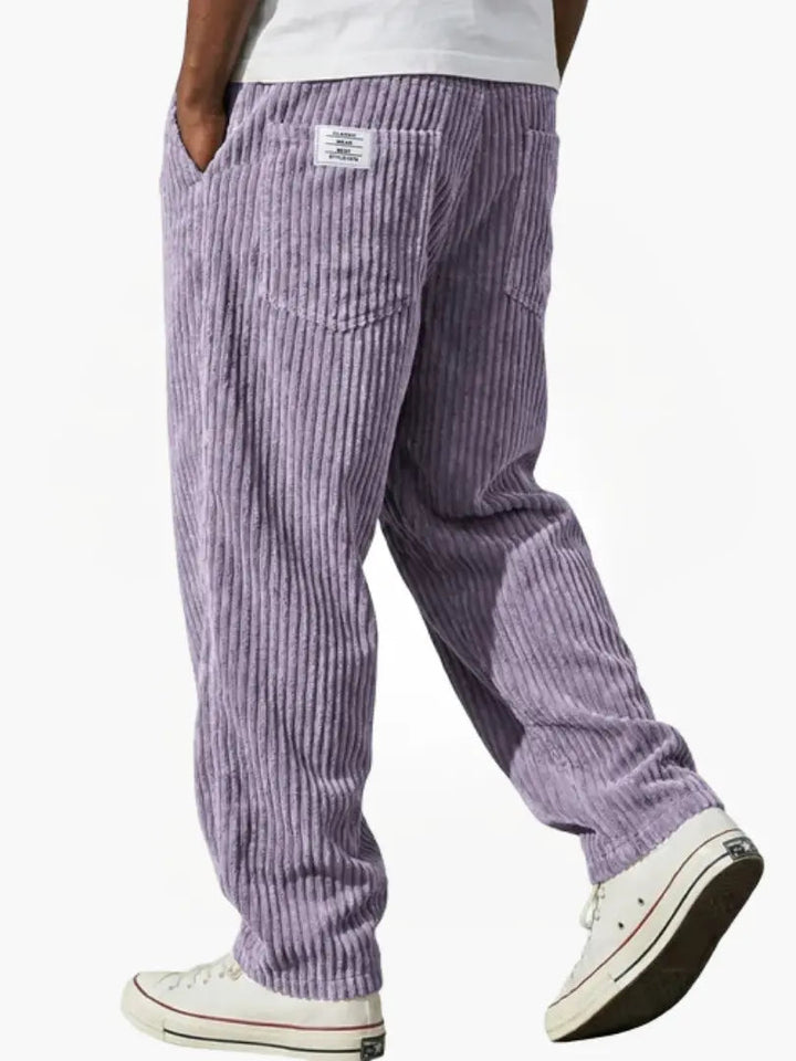 Franco | Men's Textured Relaxed-Fit Pants — Everyday Style