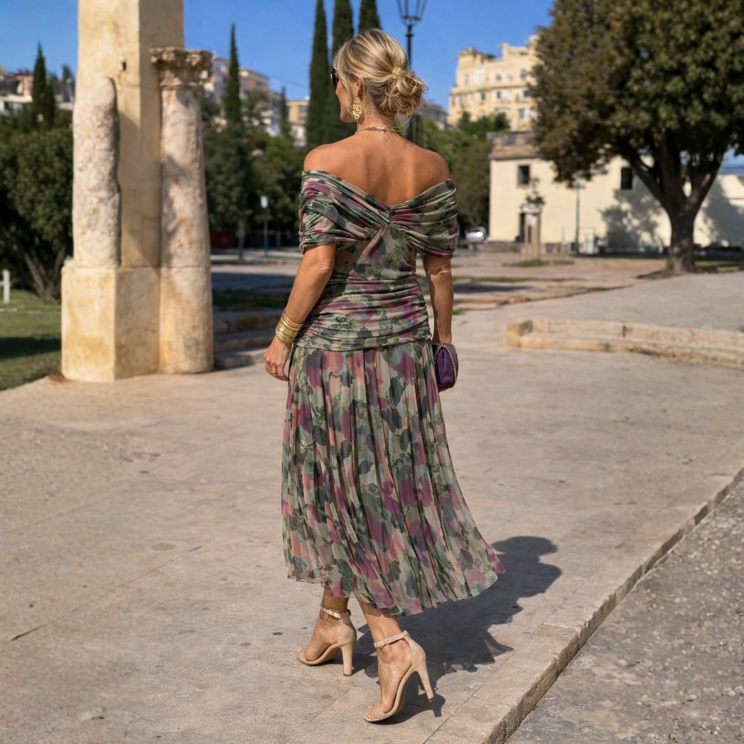 ROSSANA – Women's Off-Shoulder Mermaid Maxi Gown