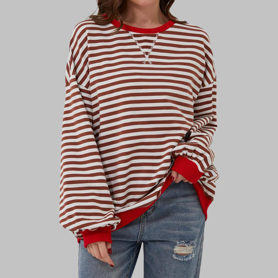 LUKA - Women's Striped Long Sleeve Top — Relaxed Fit