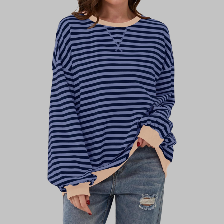 LUKA - Women's Striped Long Sleeve Top — Relaxed Fit