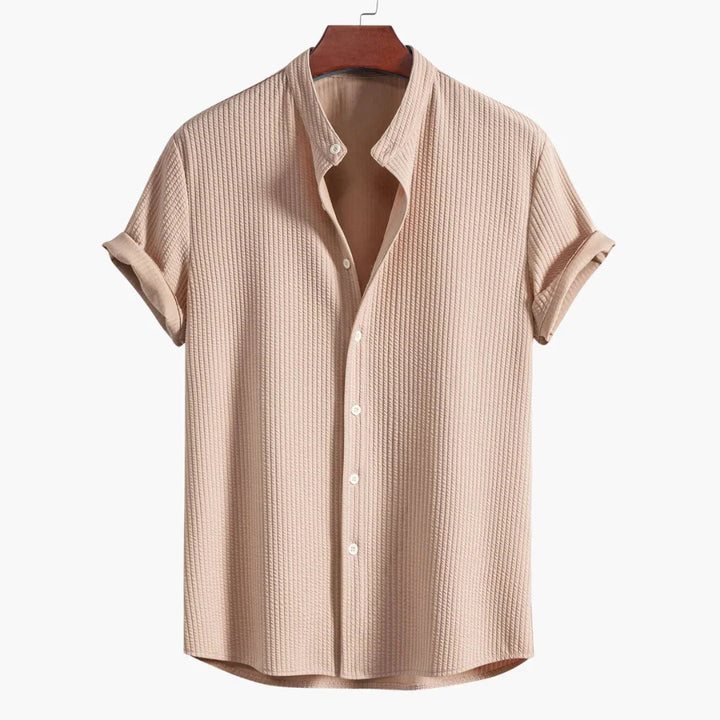 Cyrus | Women's Structured Stand-Collar Shirt — Elegant Fit