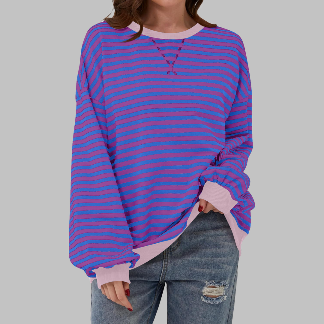 LUKA - Women's Striped Long Sleeve Top — Relaxed Fit