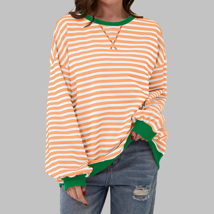 LUKA - Women's Striped Long Sleeve Top — Relaxed Fit