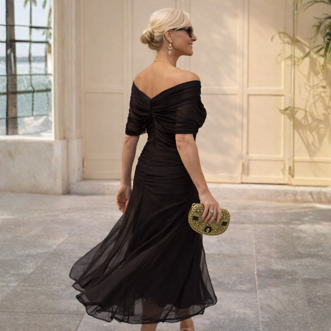 ROSSANA – Women's Off-Shoulder Mermaid Maxi Gown