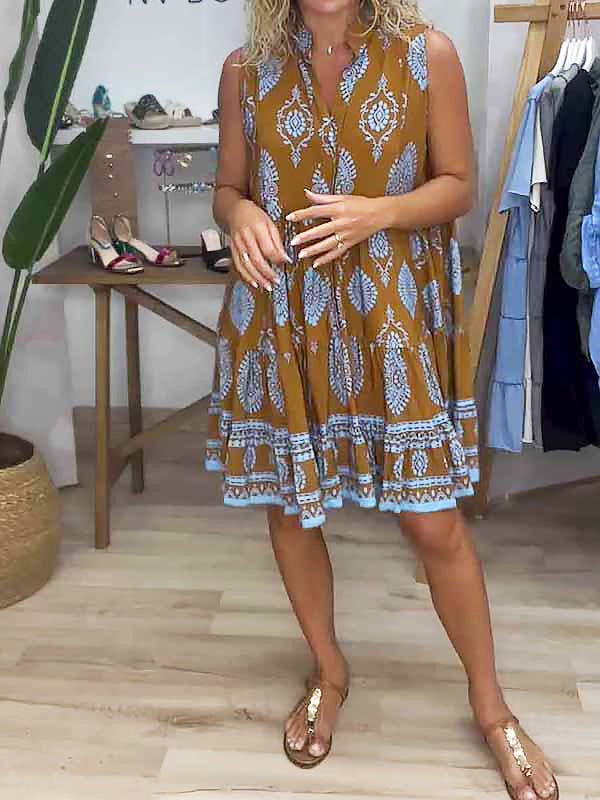 Anne | Women's Elegant V-Neck Dress — Flowy & Versatile