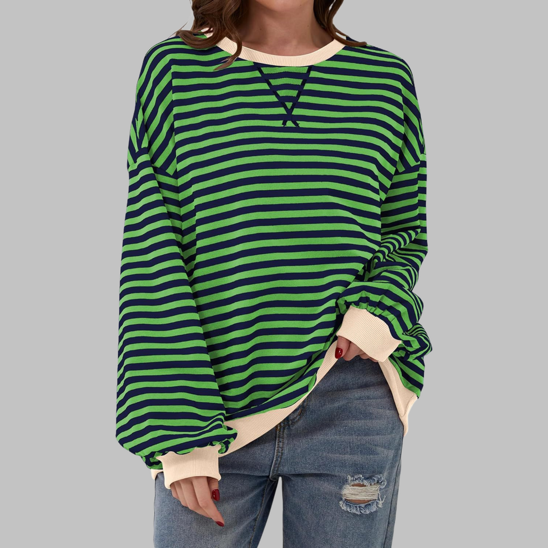 LUKA - Women's Striped Long Sleeve Top — Relaxed Fit