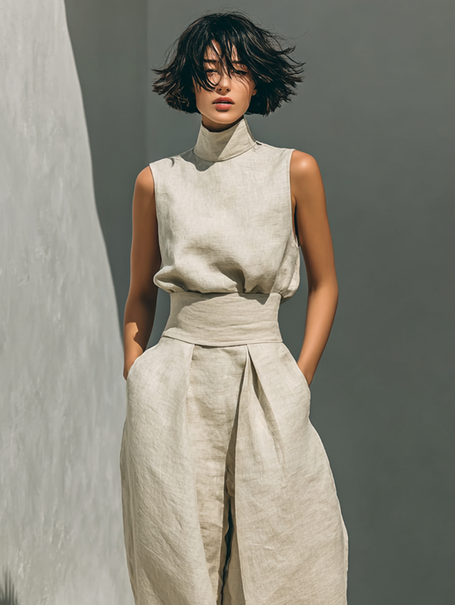 Marina | Women's Relaxed Two-Piece Set — Elegant Summer Style