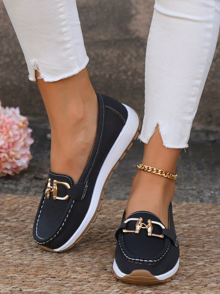 Ellie - Women's Flat Buckle Loafers for Everyday Style