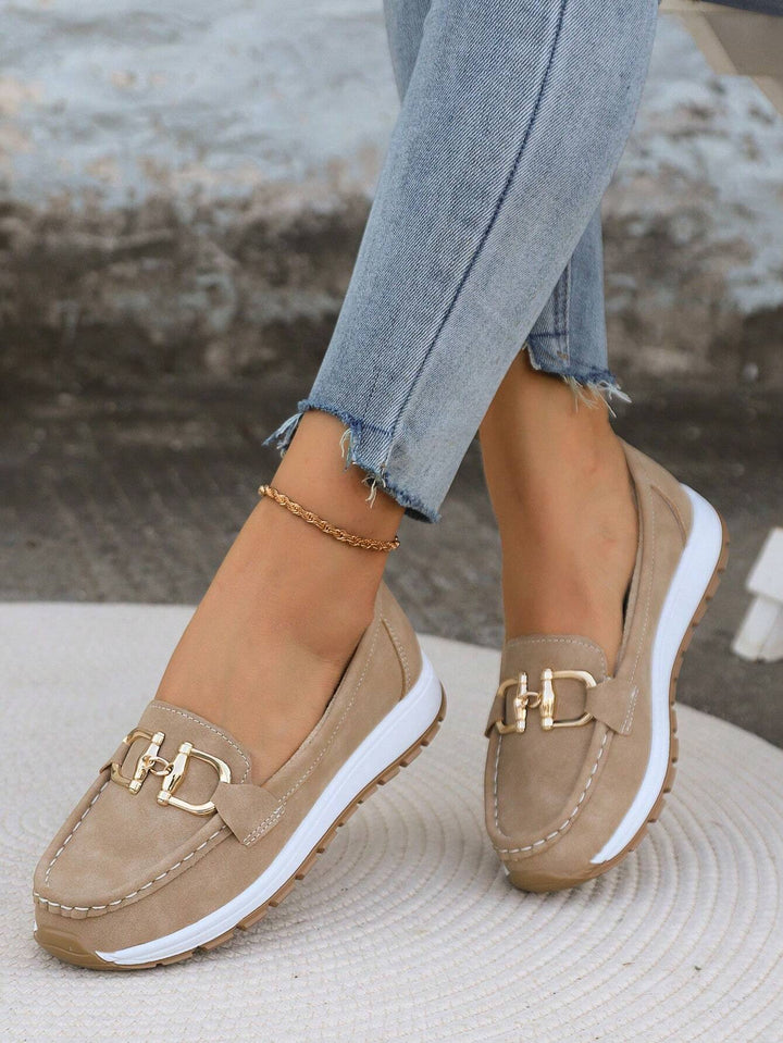 Ellie - Women's Flat Buckle Loafers for Everyday Style