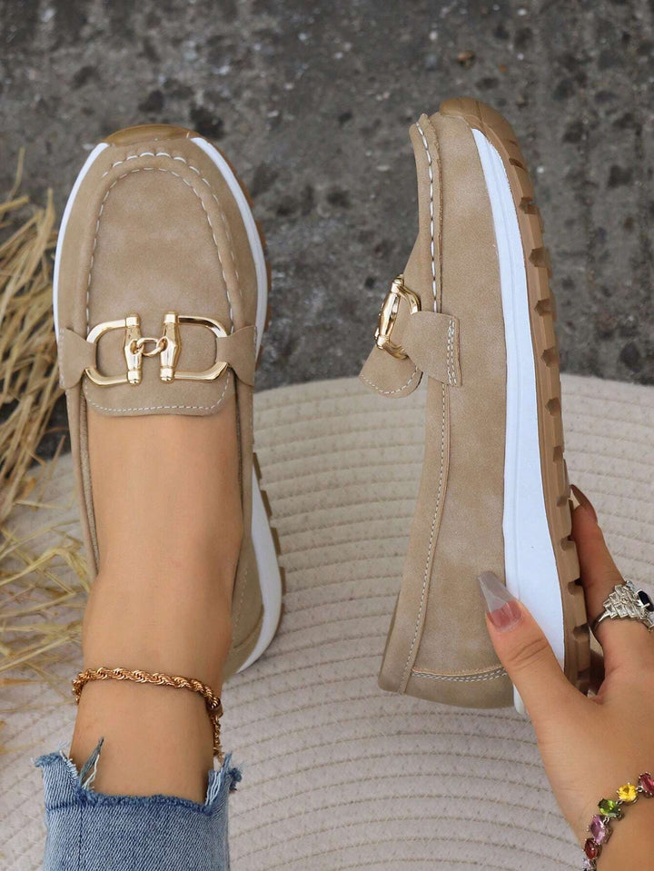 Ellie - Women's Flat Buckle Loafers for Everyday Style