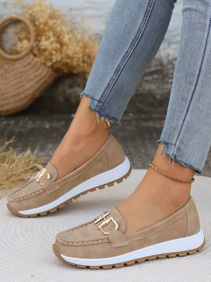 Ellie - Women's Flat Buckle Loafers for Everyday Style