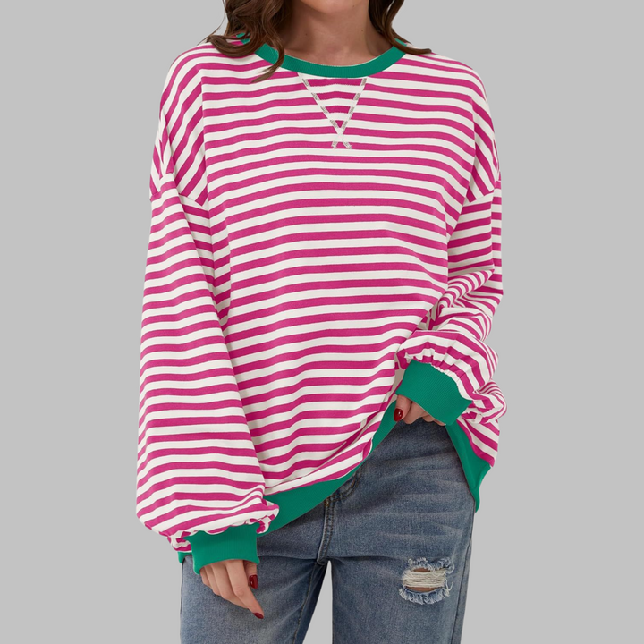 LUKA - Women's Striped Long Sleeve Top — Relaxed Fit