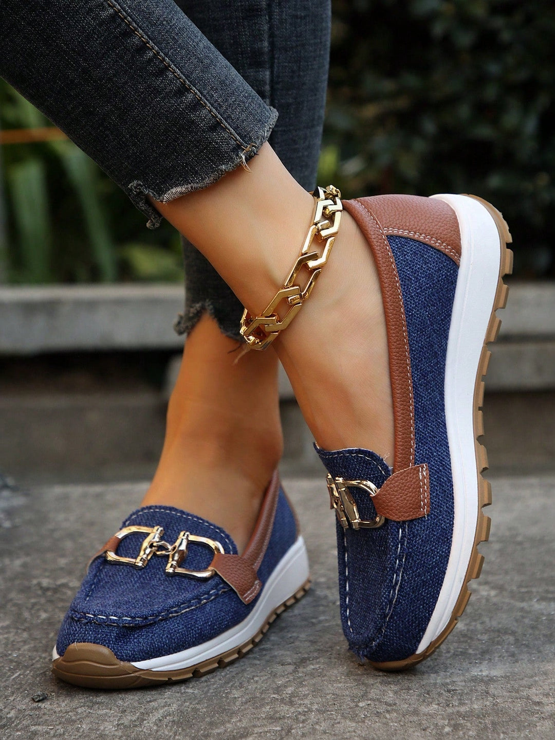 Ellie - Women's Flat Buckle Loafers for Everyday Style
