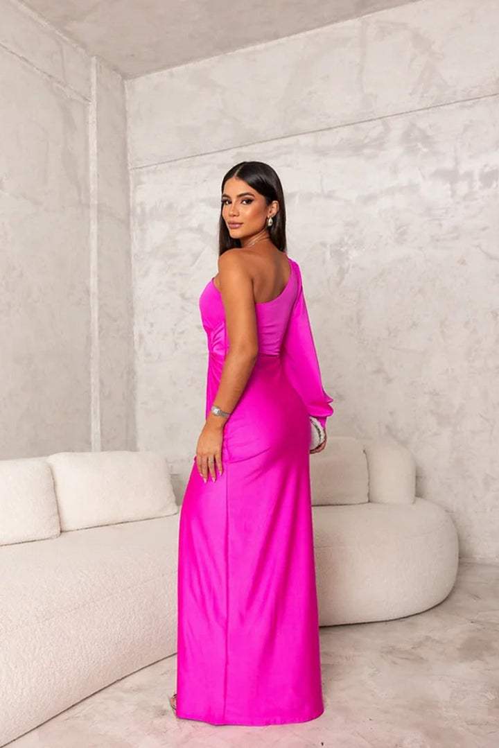 Samantha | Women's One-Shoulder Maxi Evening Dress