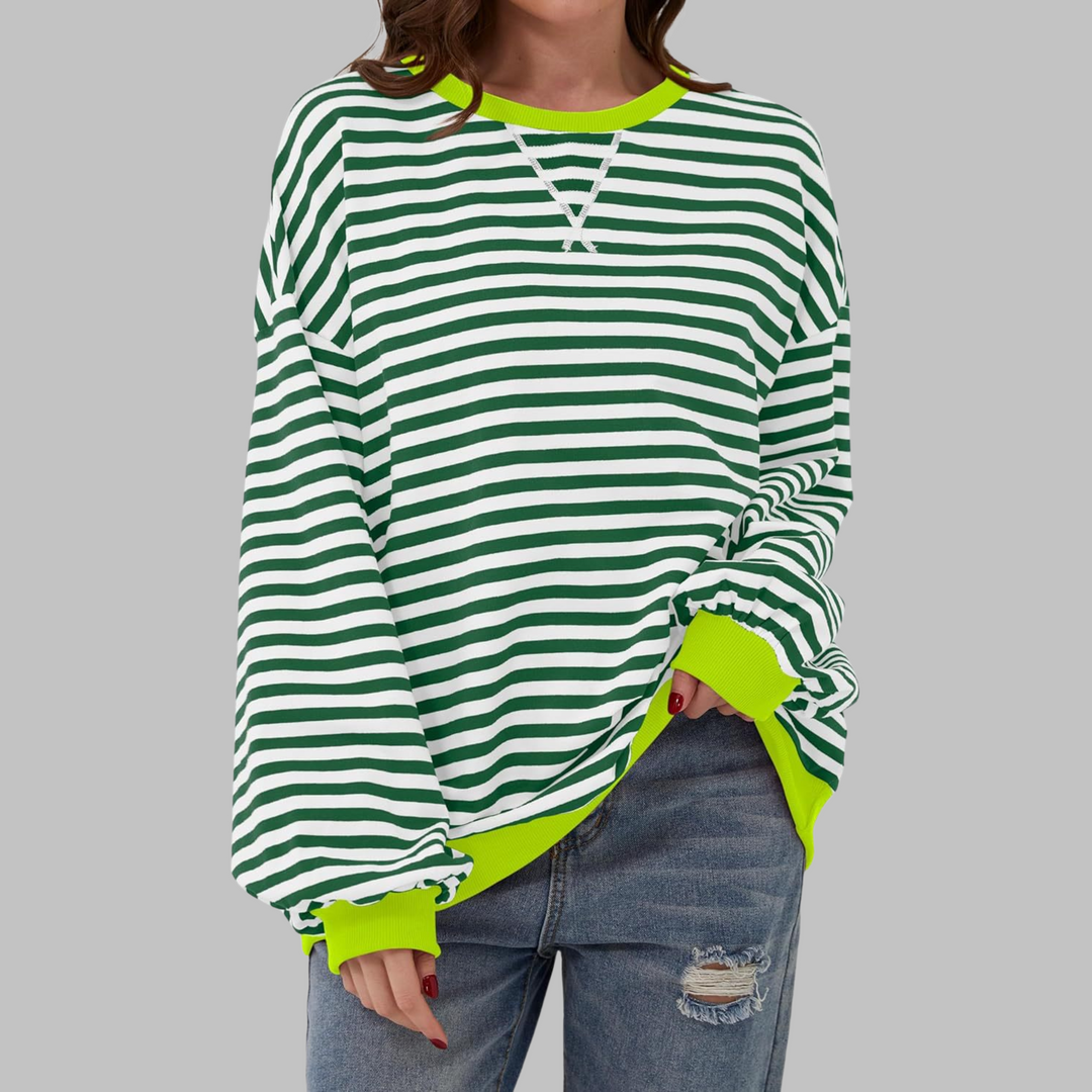 LUKA - Women's Striped Long Sleeve Top — Relaxed Fit