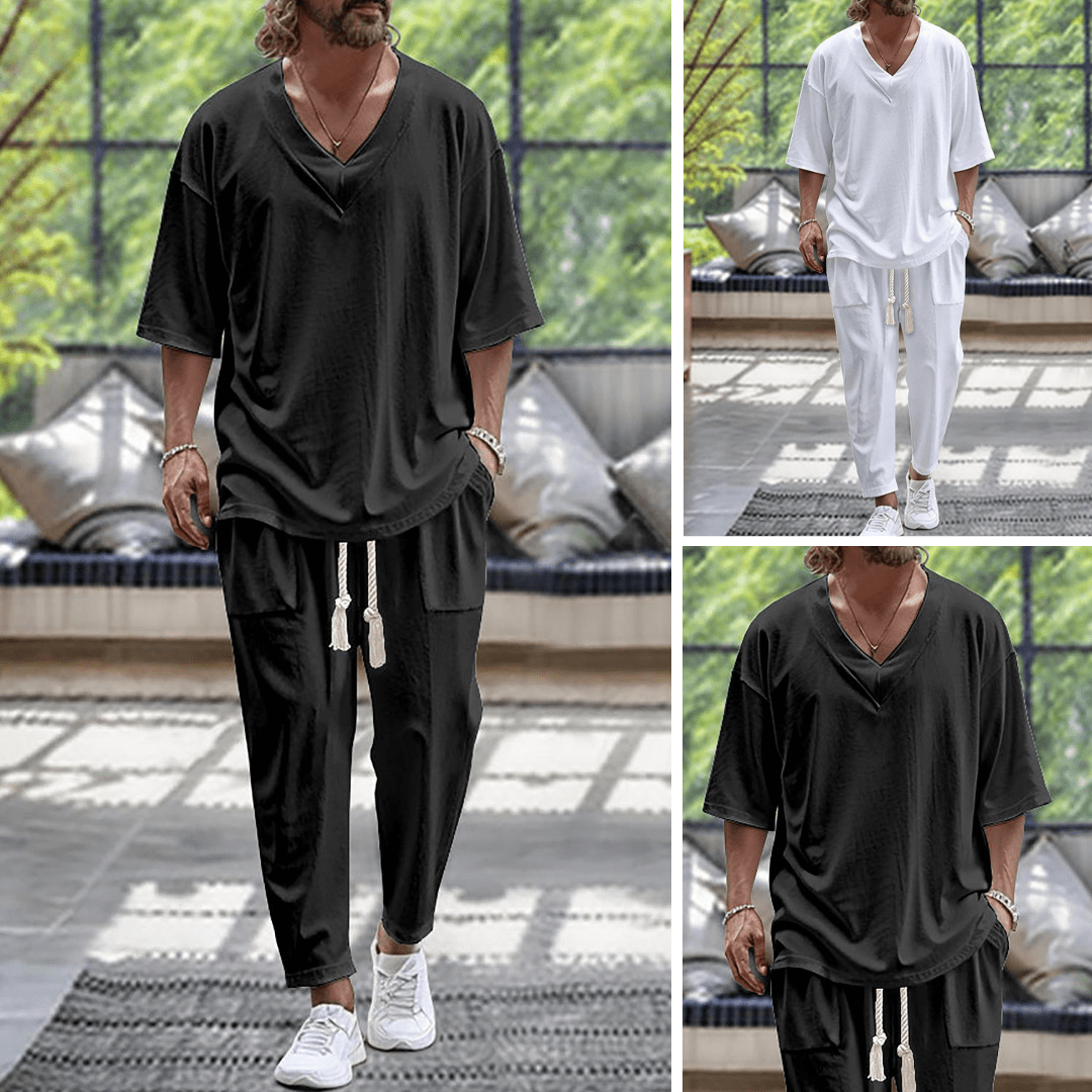 Barry  | Men's Coordinated Two-Piece Set — Elegant Ease