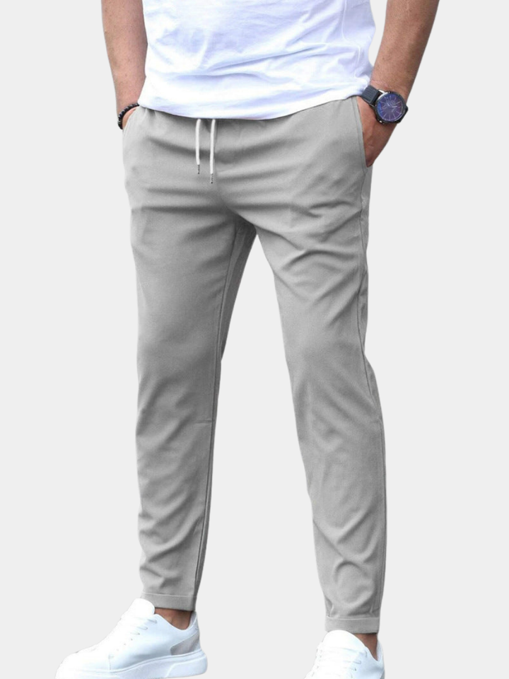 Gary | Men's Elastic Waist Pants — Comfortable Relaxed Fit