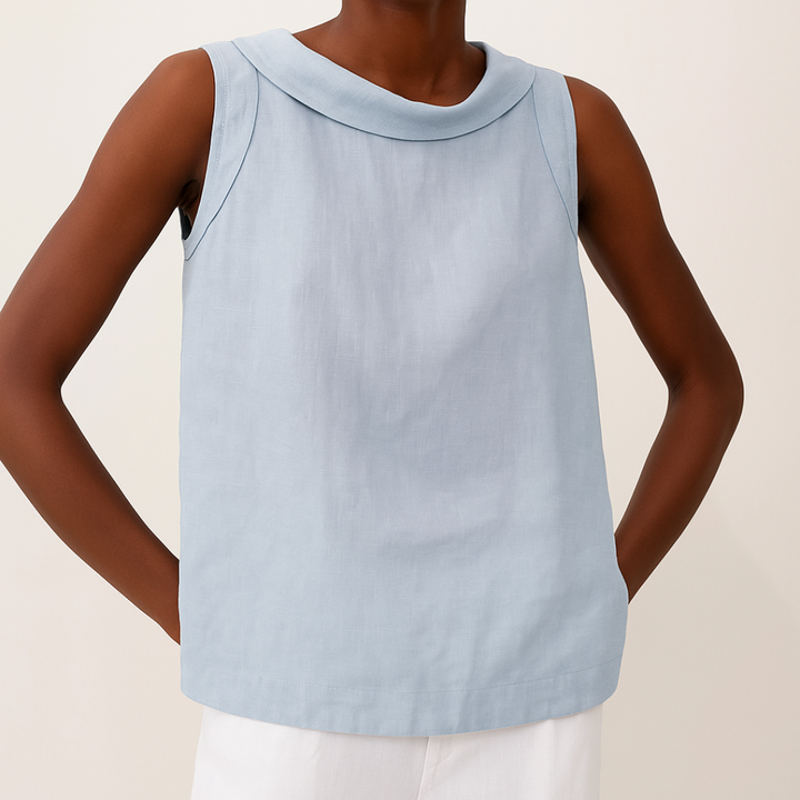 Sloane | Women's Sleeveless Elegant Blouse — Summer Top
