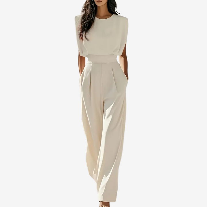 Ariia™ | Women's Belted Jumpsuit — Elegant & Versatile