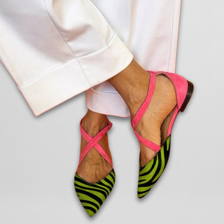 Fern - Women's Strappy Ballet Flats — Classic Elegance