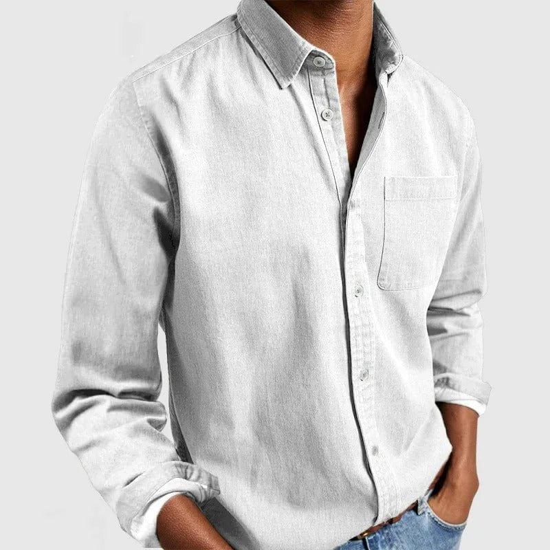 Caleb | Men's Classic Button-Up Shirt — Versatile Fit