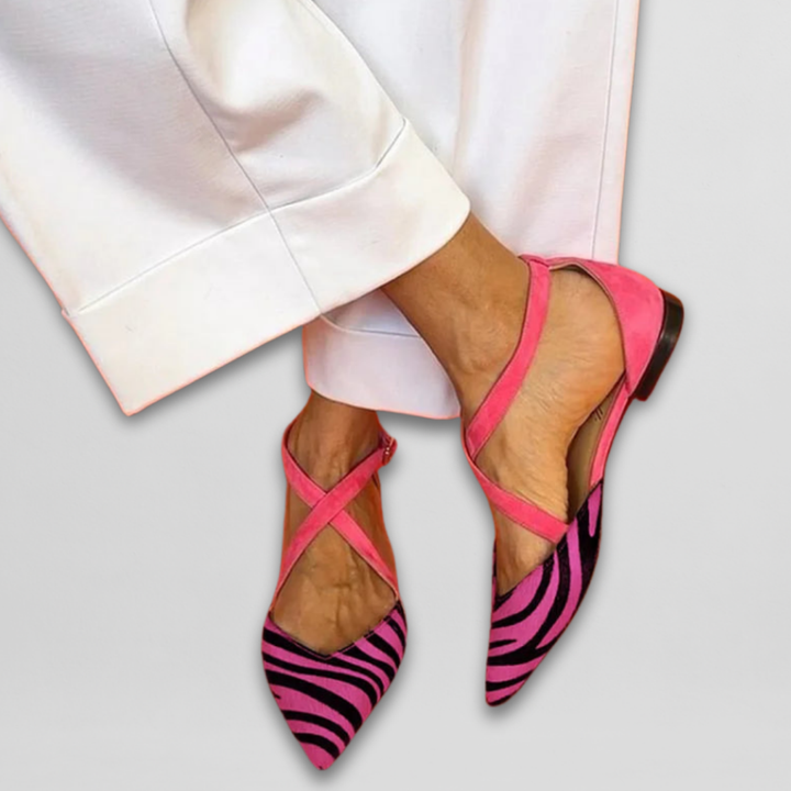 Fern - Women's Strappy Ballet Flats — Classic Elegance
