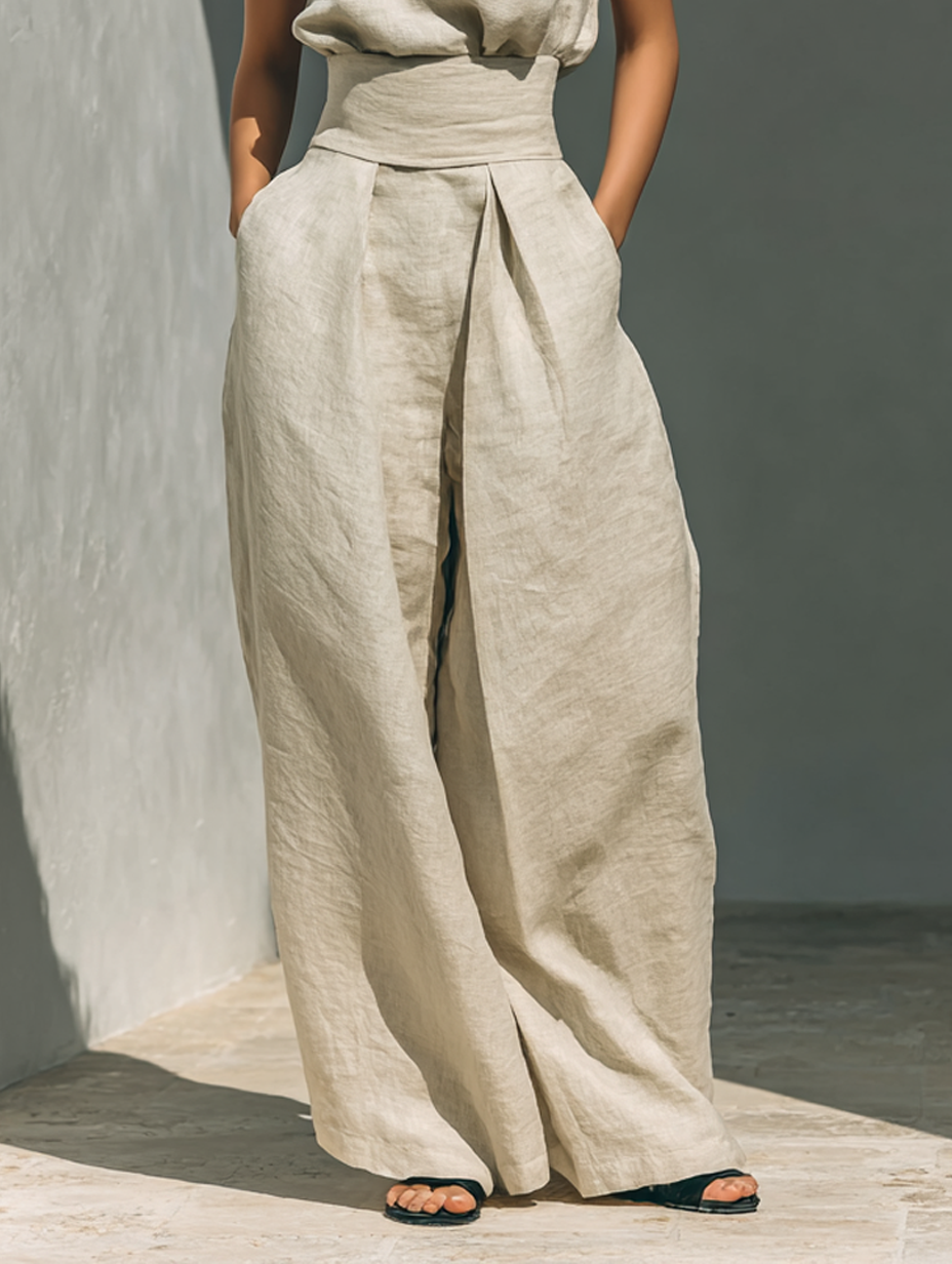 Marina | Women's Relaxed Two-Piece Set — Elegant Summer Style