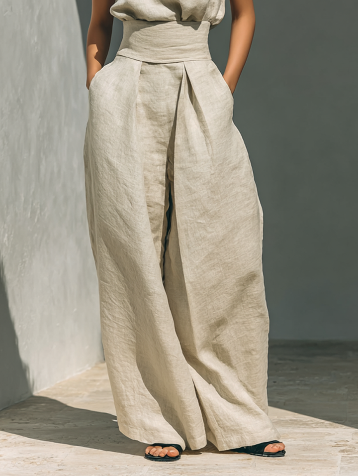 Marina | Women's Relaxed Two-Piece Set — Elegant Summer Style