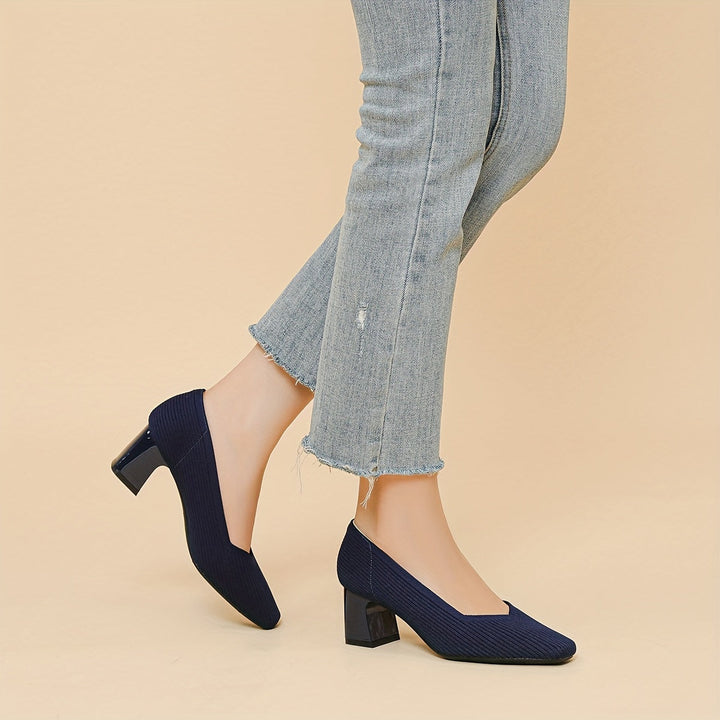 Linda | Women's Comfortable Square-Heel Dress Shoes