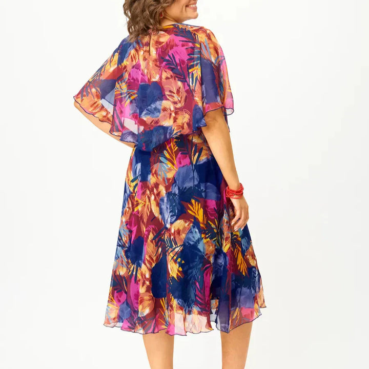 Brooklyn | Women's Plus Size Flowing Midi Dress — Elegant