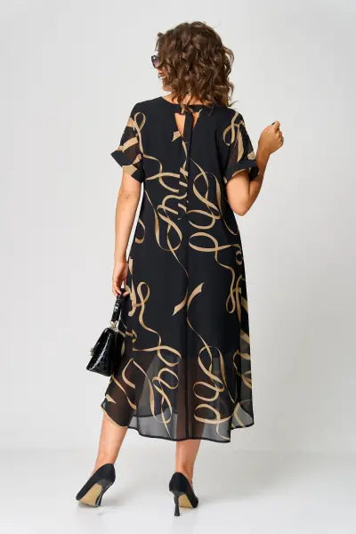 NORA | Women's Relaxed Fit Midi Dress — Cozy Elegance