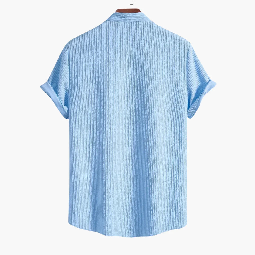 Cyrus | Women's Structured Stand-Collar Shirt — Elegant Fit