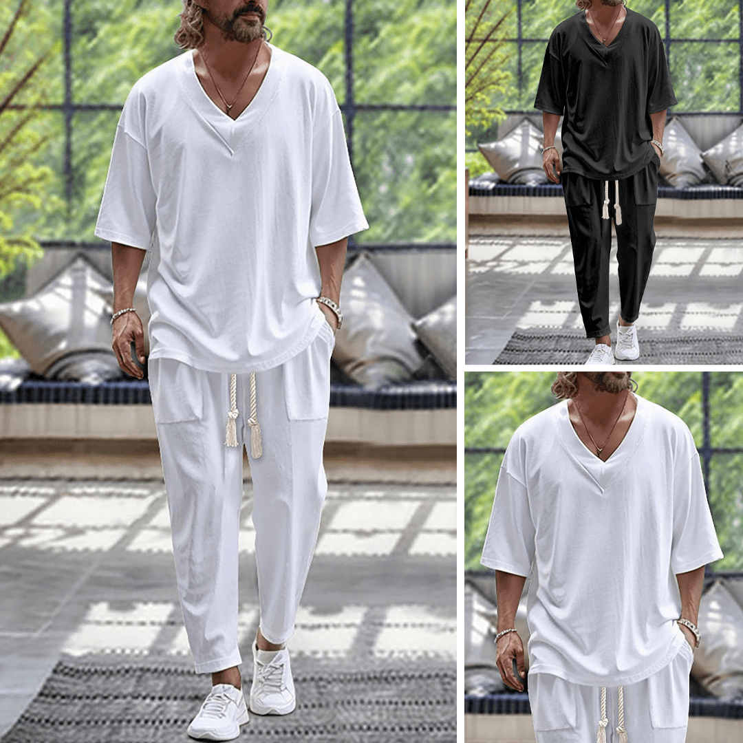 Barry  | Men's Coordinated Two-Piece Set — Elegant Ease