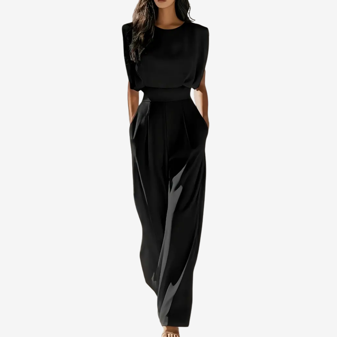 Ariia™ | Women's Belted Jumpsuit — Elegant & Versatile