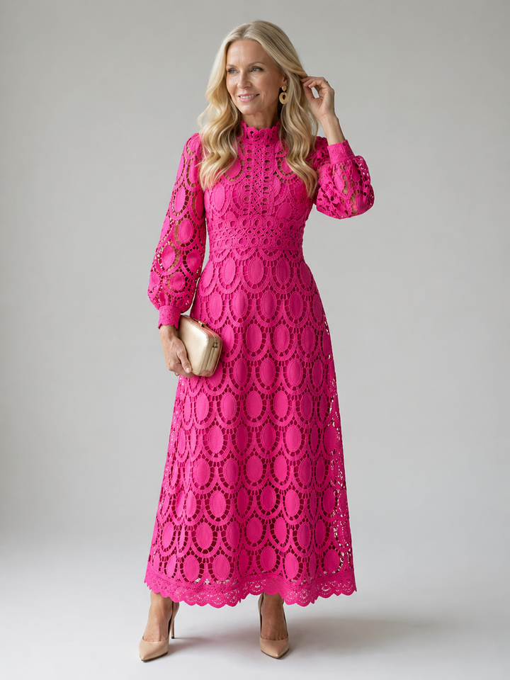 Evelyn | Lace Midi Dress