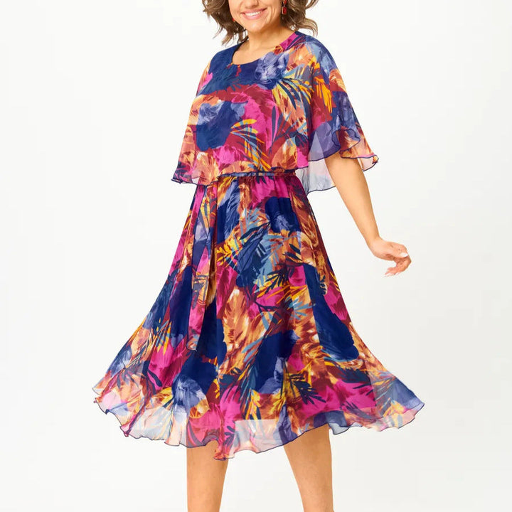 Brooklyn | Women's Plus Size Flowing Midi Dress — Elegant