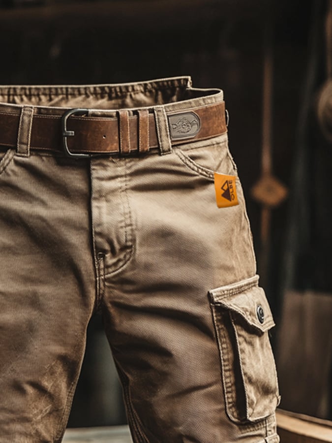 Adam - Men's Relaxed-Fit Vintage Cargo Pants for Outdoors