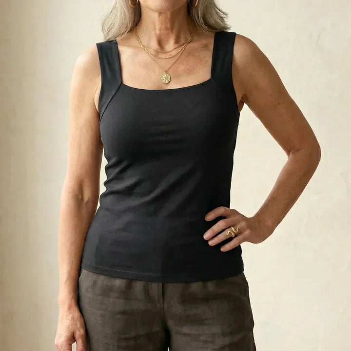 Roxanne | Women's Built-In Bra Tank Top — All-Day Support