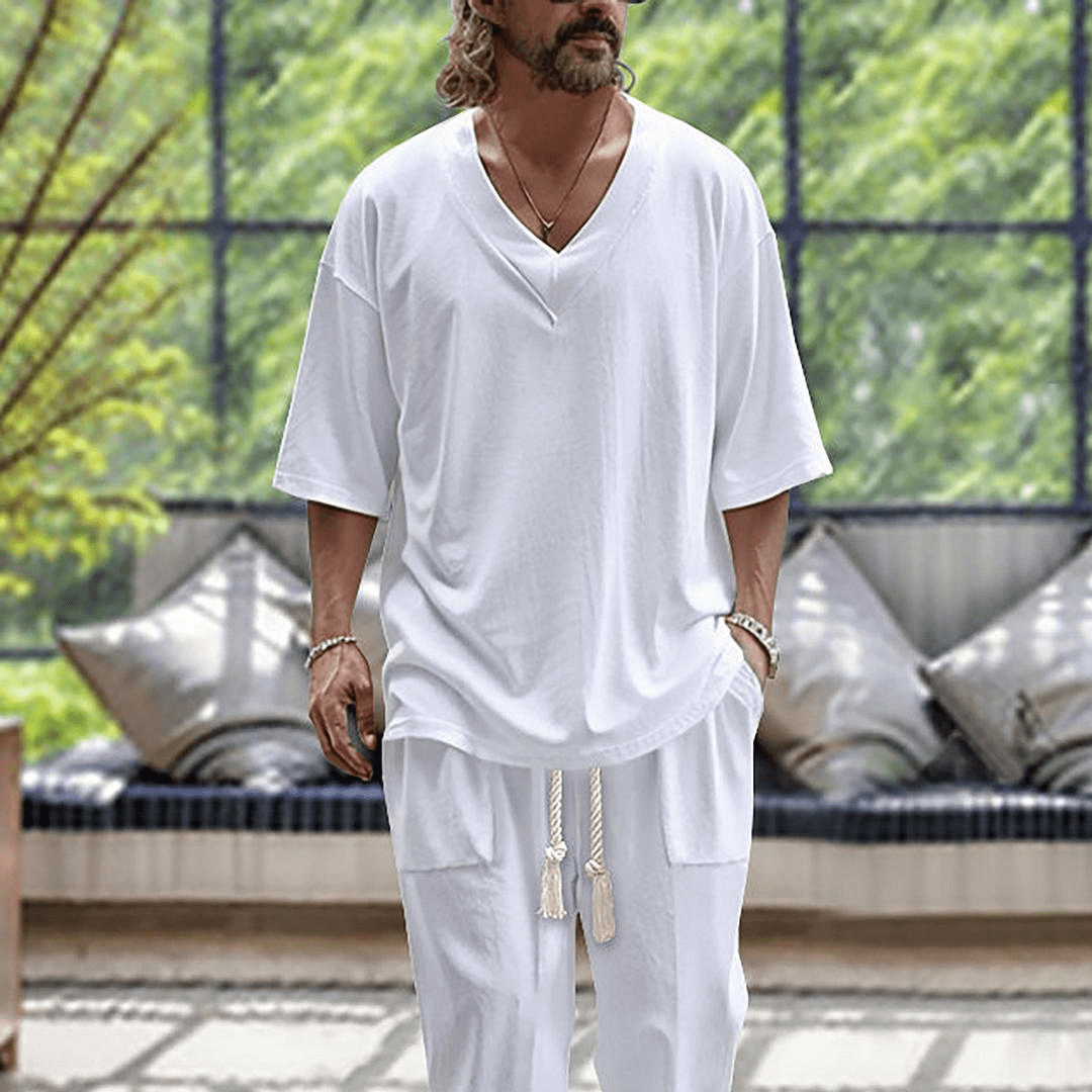 Barry  | Men's Coordinated Two-Piece Set — Elegant Ease
