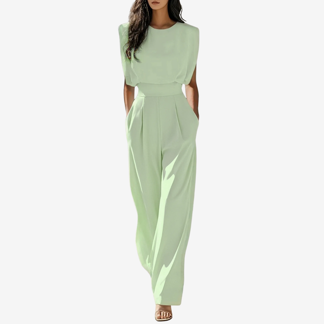 Ariia™ | Women's Belted Jumpsuit — Elegant & Versatile