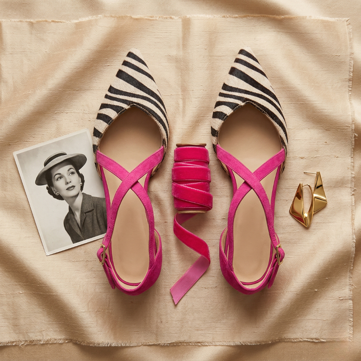 Fern - Women's Strappy Ballet Flats — Classic Elegance