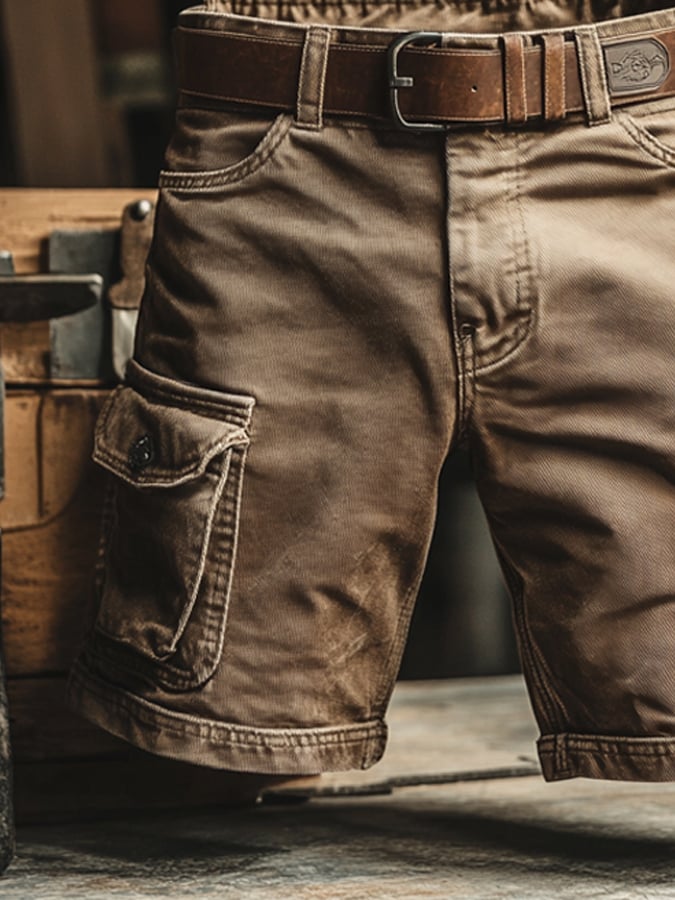 Adam - Men's Relaxed-Fit Vintage Cargo Pants for Outdoors